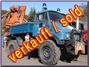 Katastrophenschutzfahrzeug Unimog 406 mit Kran